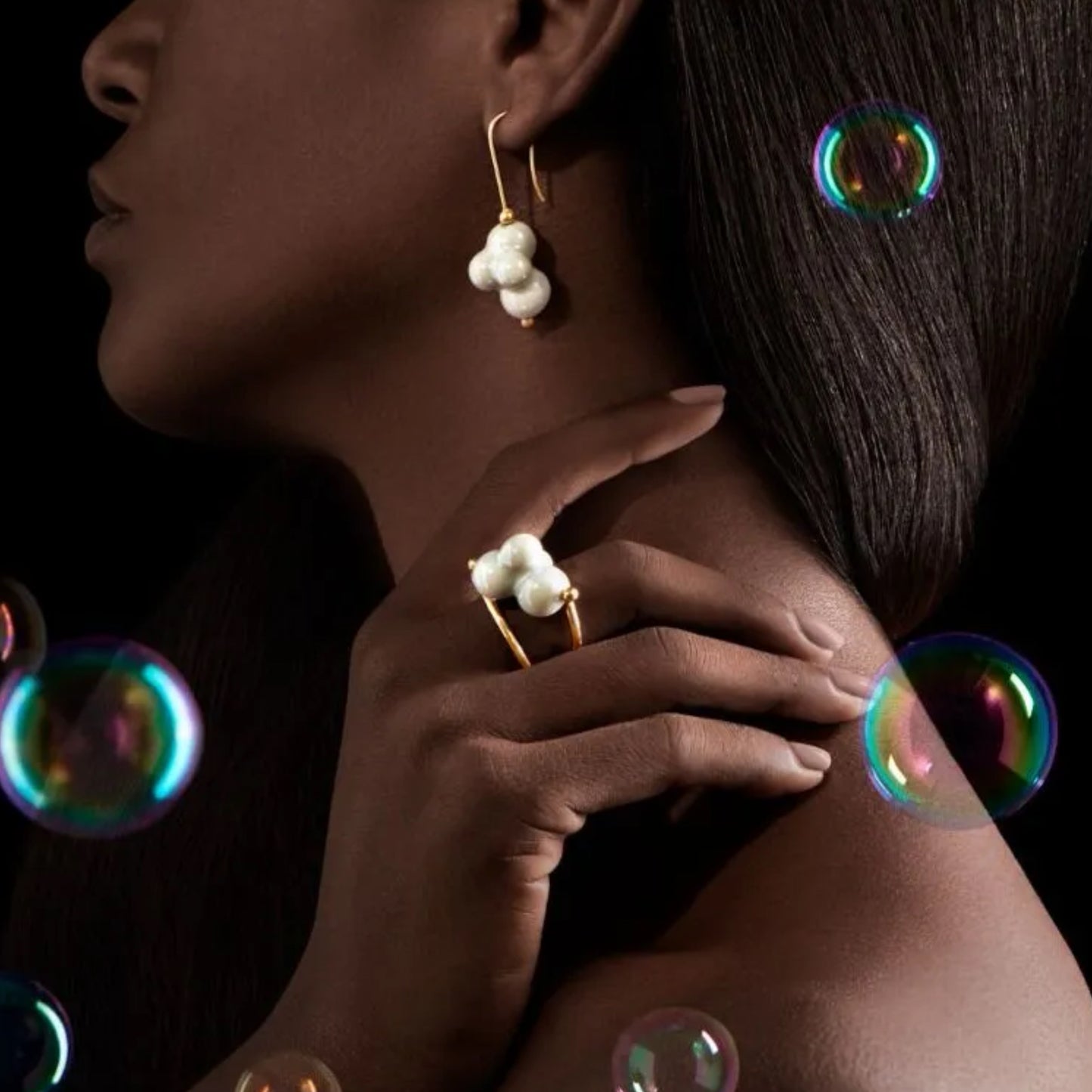 Lladró Jewelry: Bubbles Earrings.