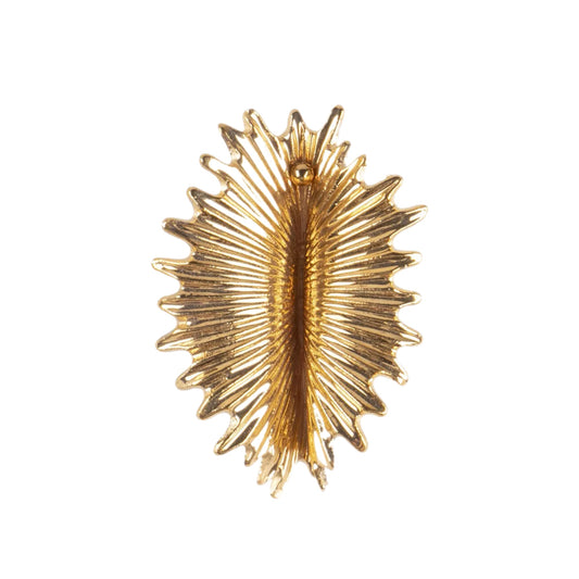 Lladró Jewelry: Actinia Big Earring. Golden luster.