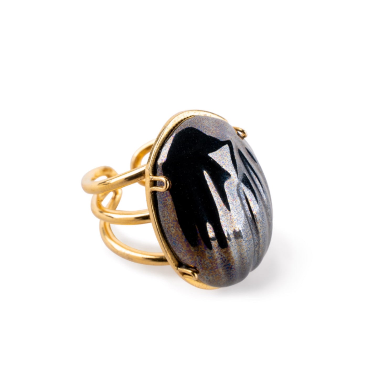 Lladró: Scarab Metal Ring