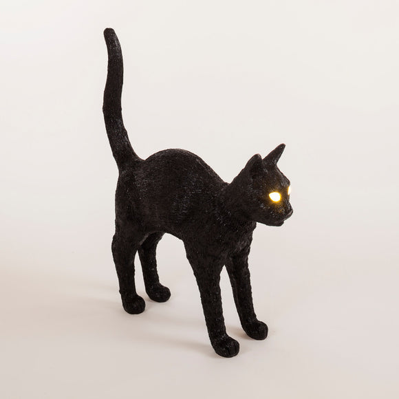 Seletti - Lighting: Jobby Black Cat Lamp