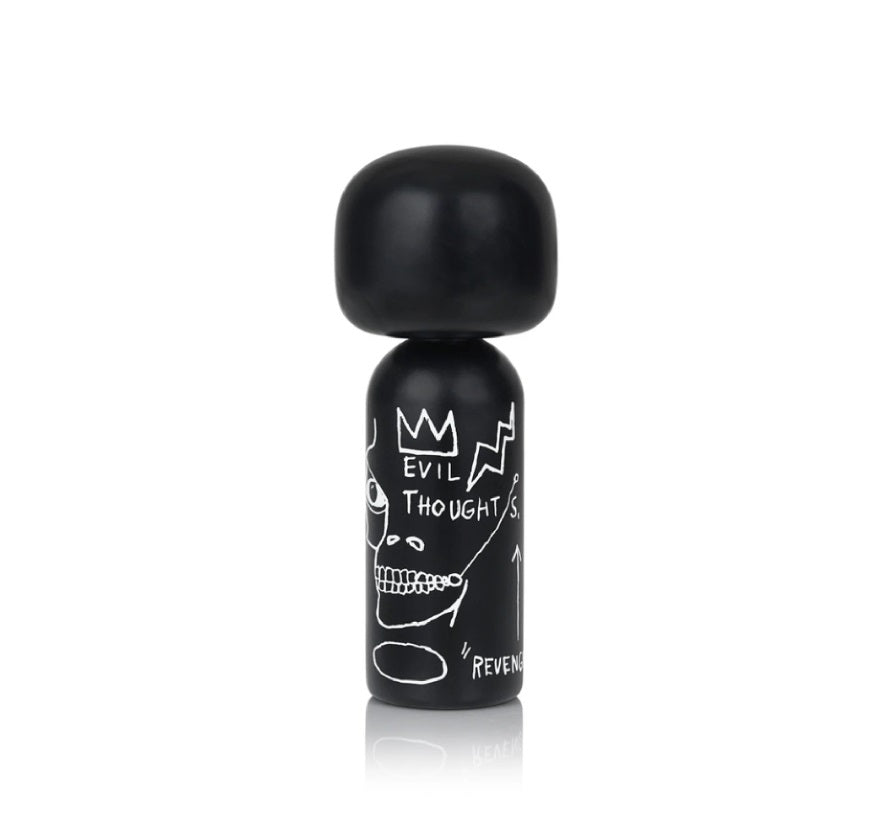 LUCIE KAAS: SKETCH, INC - KOKESHI BASQUIAT EVIL THOUGHTS BLACK