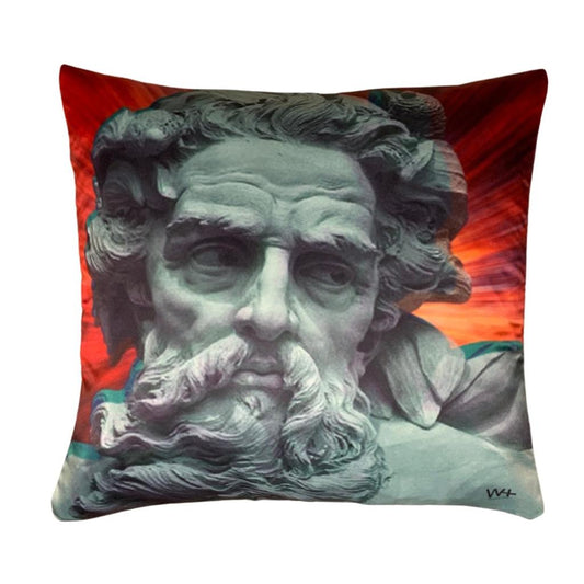 WILLIAM CRUZ: ZEUS PILLOW 18" X 18"