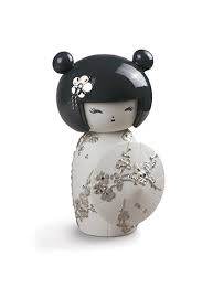 Lladró: Kokeshi iii  Re-Deco White