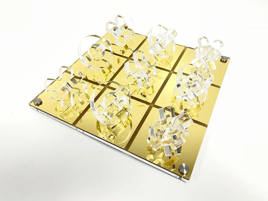 Luxe: Tic Tac Toe Game - Gold Mirror