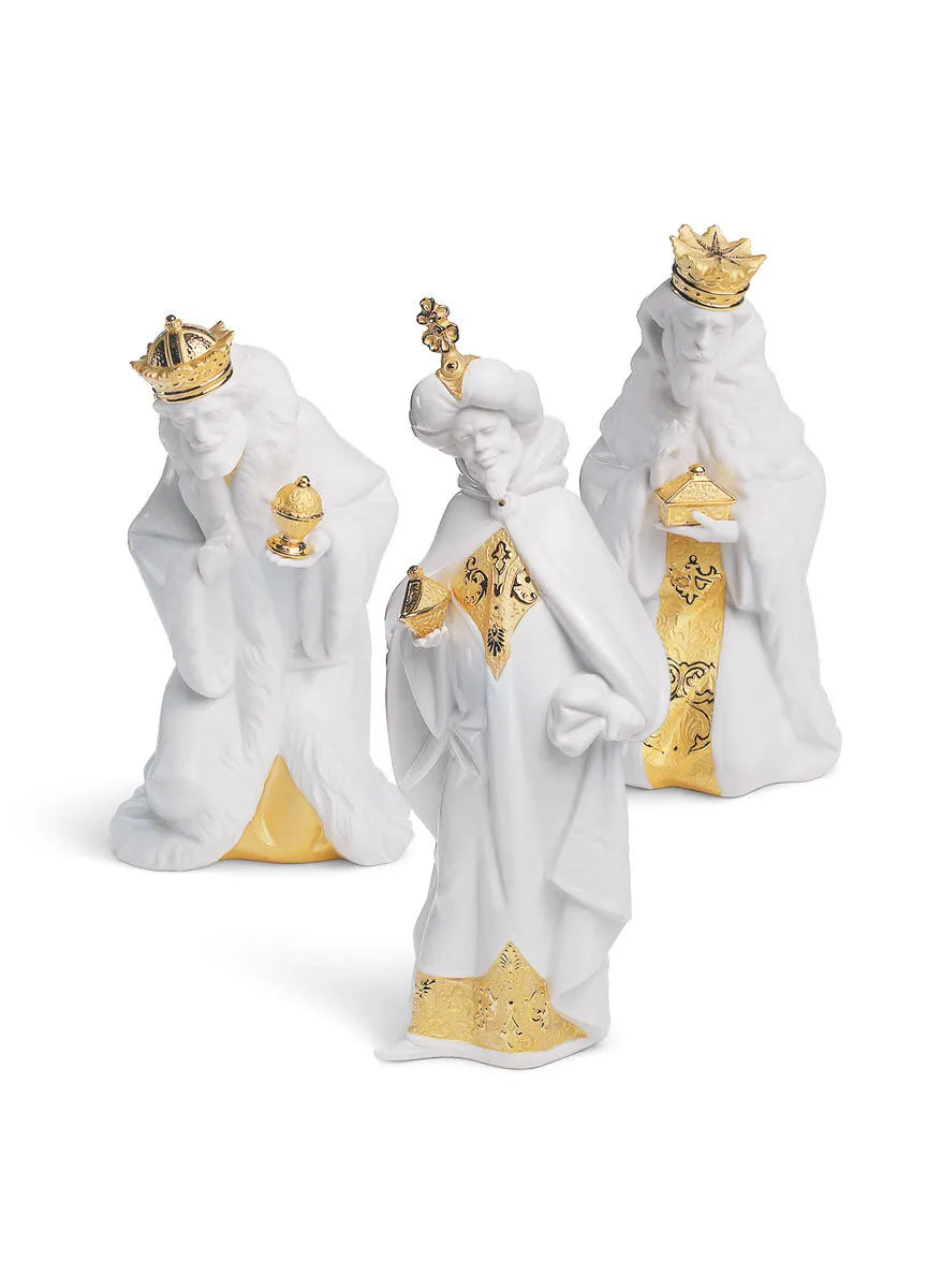 Lladró: Kings Set Golden Luster