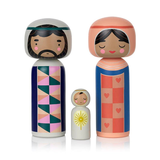 LUCIE KAAS: SKETCH, INC - KOKESHI NATIVITY SET