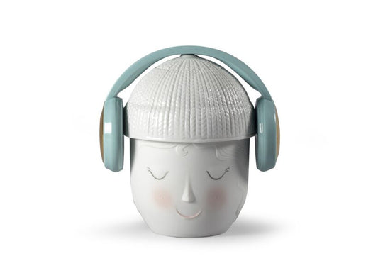 Lladró: Lee & Lane Collection: Lane headphones box. Green