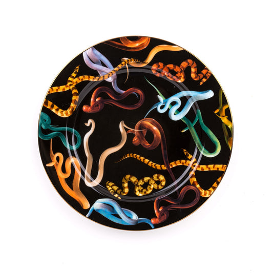 Seletti - Wears Toiletpaper Porcelain Plates: Porcelain Plate Snakes