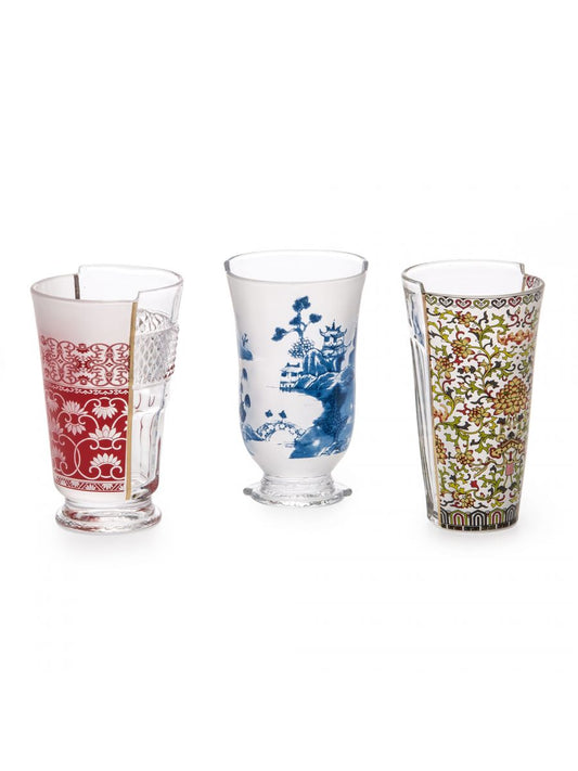 Seletti - Art de la table: Hybrid Cocktail Glasses Clarice - Set of 3