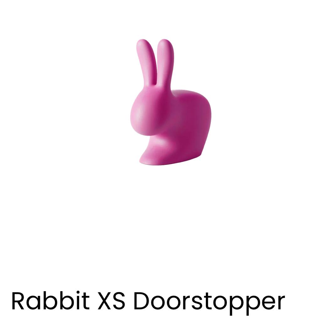 Qeeboo: Rabbit Xs Doorstopper Fuschia