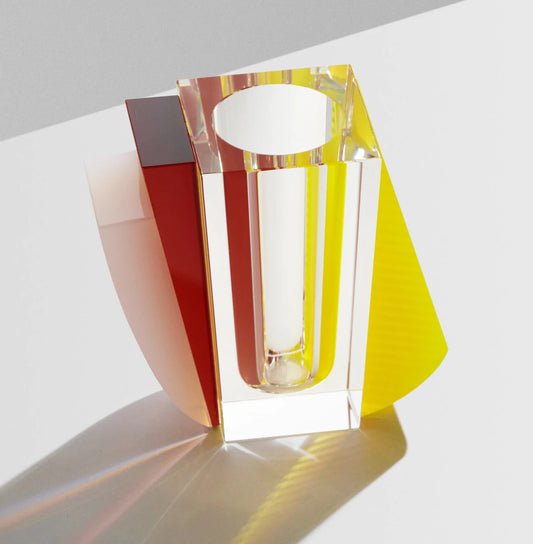 Reflections: Raleigh Vase Neon/ Yellow/ Clear/ Orange/ Milk