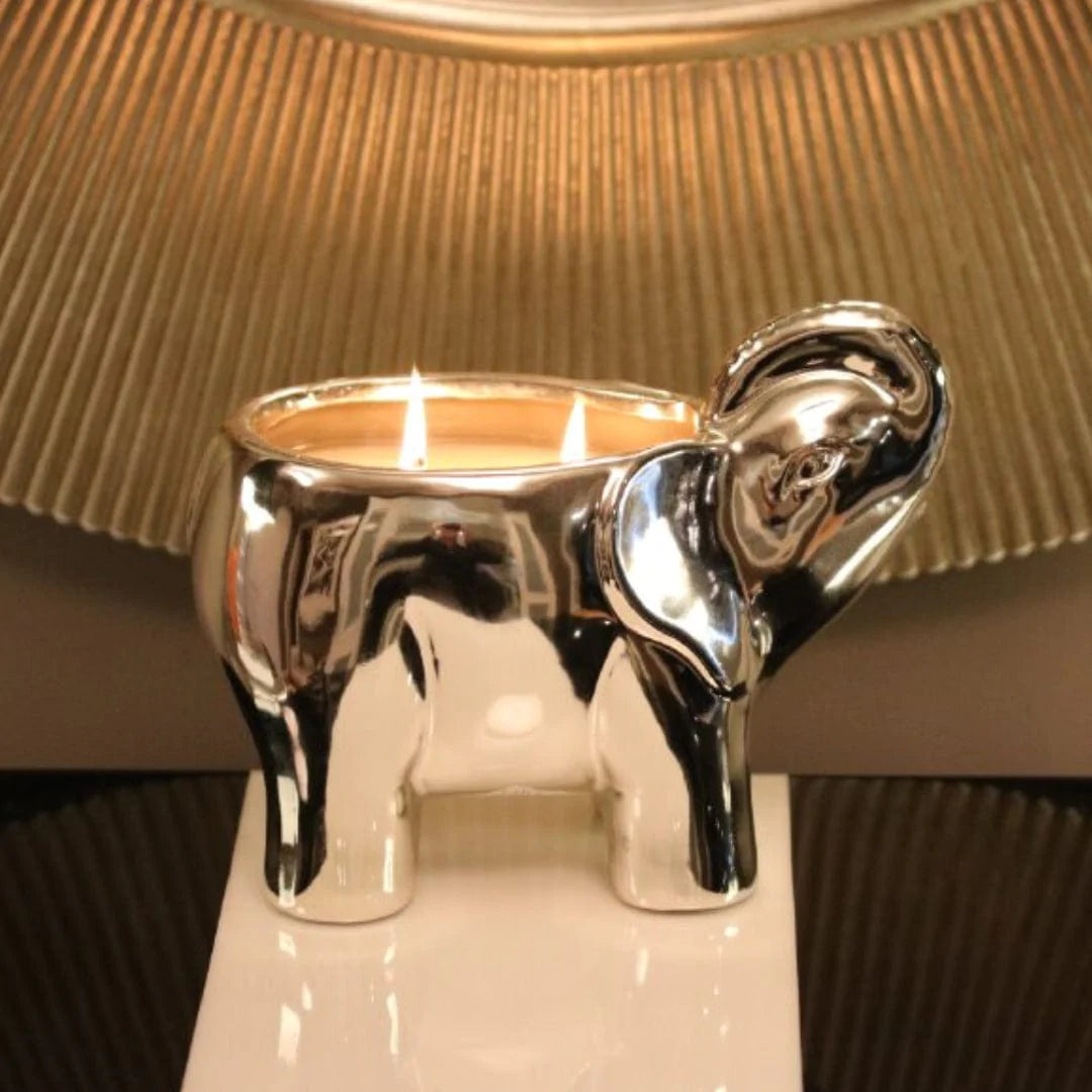 Thompson Ferrier Silver Elephant Candle