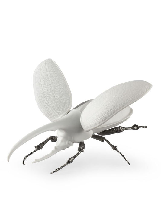 Lladró: Hercules Beetle Figurine Matte White