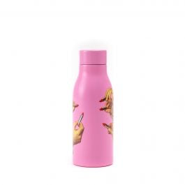 Seletti - Art de la Table: Thermal Bottle Lipstick Pink