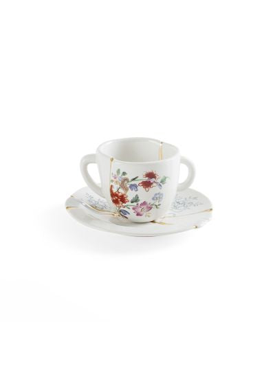 Seletti - Art de la table: Kintsugi Coffee Cup with Saucer i