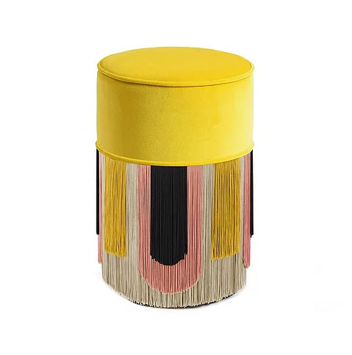 Lorenza Bozzoli - Furniture: Deco Yellow Pouf/Ottoman 30 cm